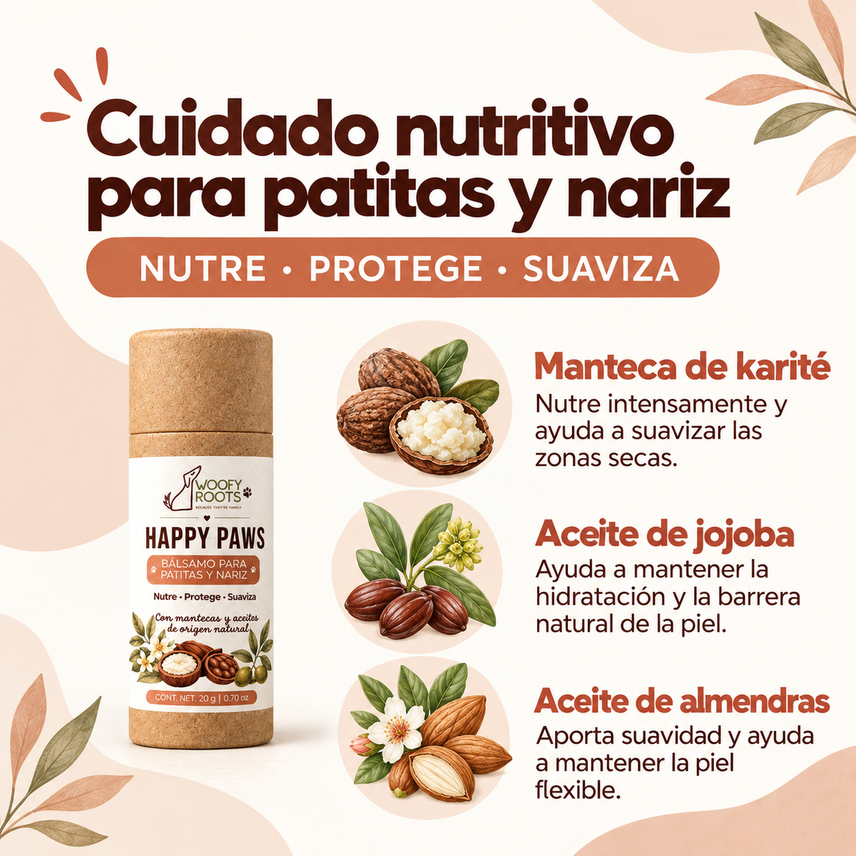 Happy Paws - Bálsamo para Patitas y Nariz